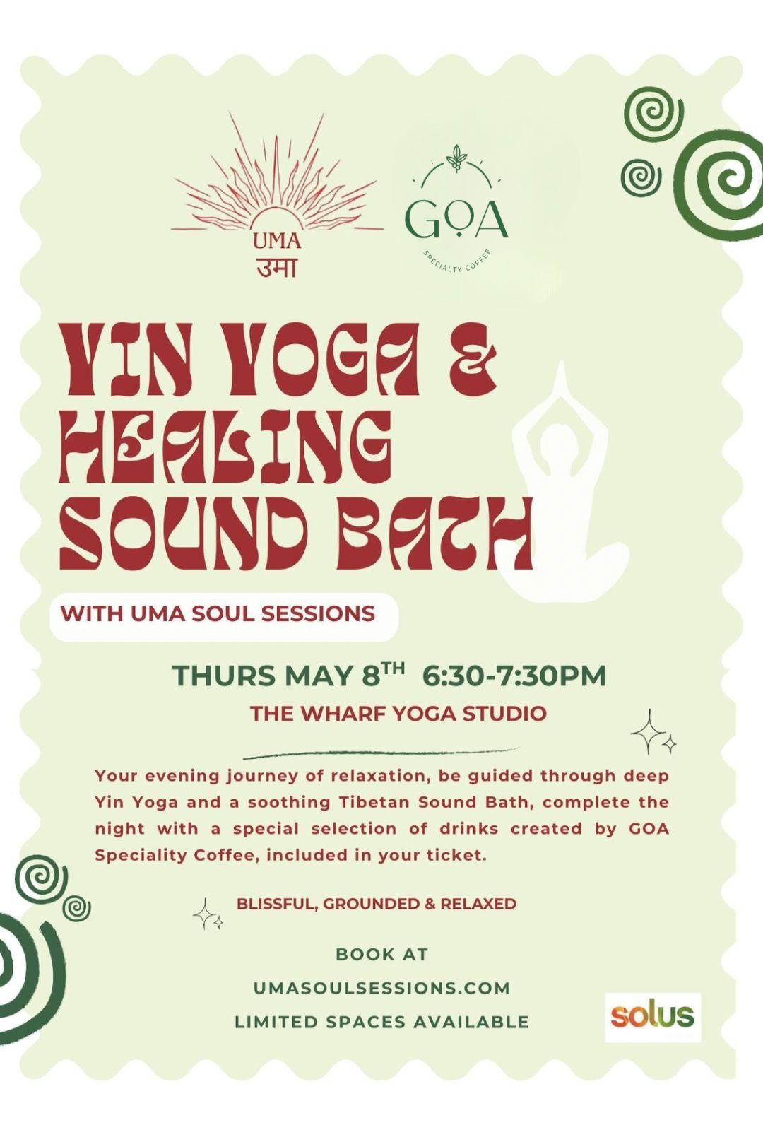 Yin Yoga and Healing Sound Bath at The Waterside Village ~ Wharf Yoga Studios